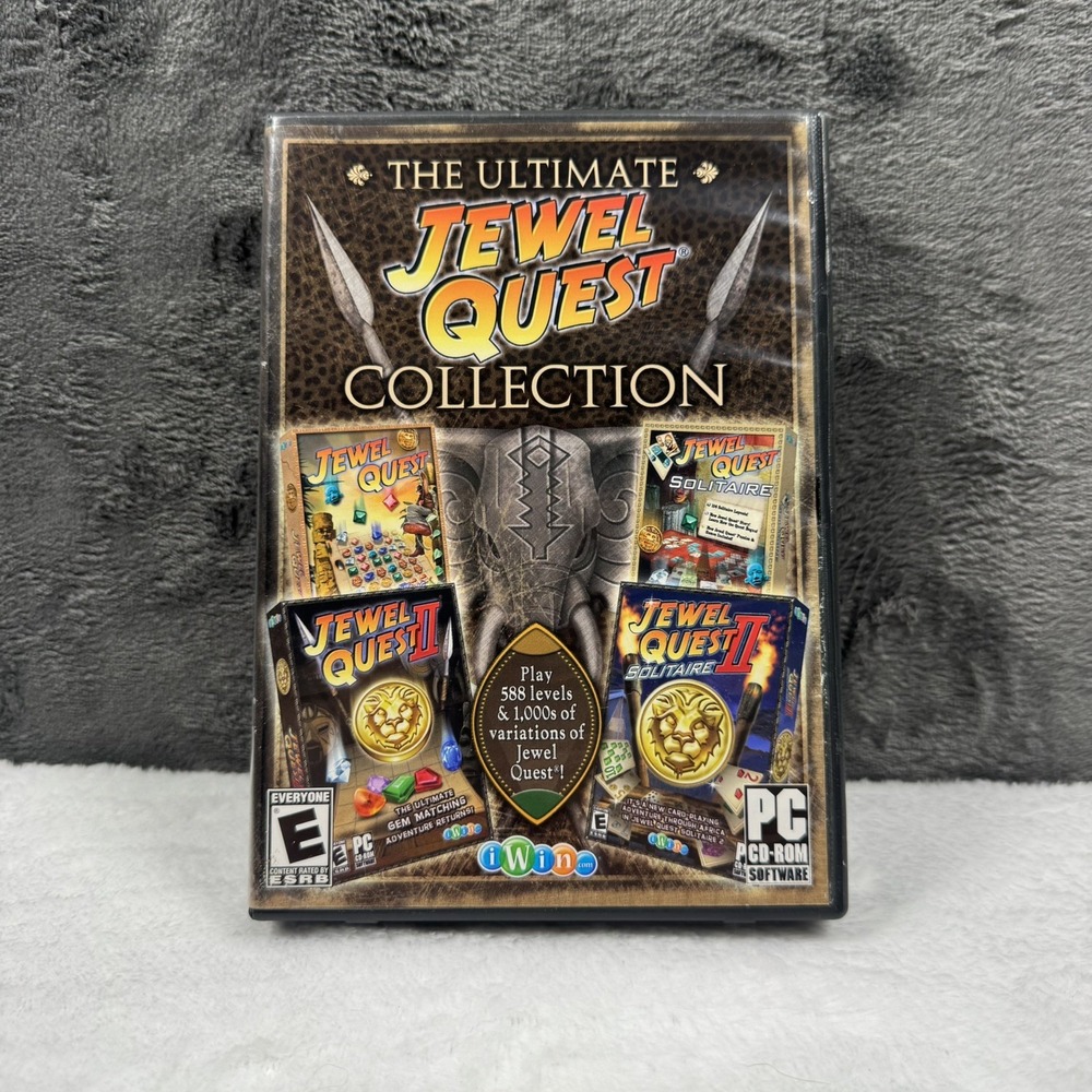 2007 I-Win Ultimate Jewel Quest Collection 4 Games In One PC CD ROM Game ML418